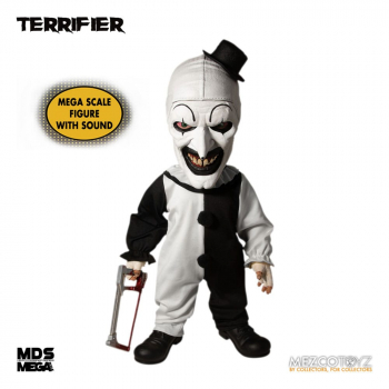 Art the Clown Puppe Mega Scale Mezco Designer Series, Terrifier, 38 cm