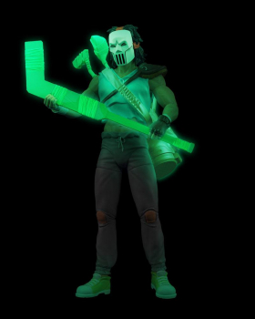 Casey Jones (Skull Face) Actionfigur BST AXN Glow-in-the-Dark SDCC Exclusive, Teenage Mutant Ninja Turtles, 13 cm