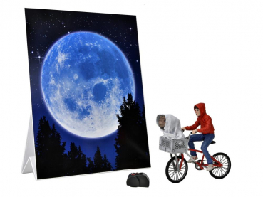 Elliott & E.T. on Bicycle Action Figure 40th Anniversary, E.T. the Extra-Terrestrial, 13 cm