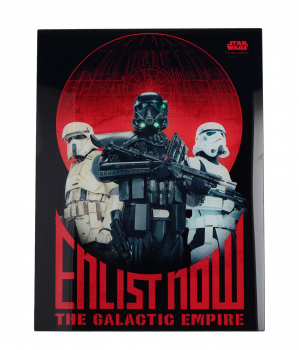 Enlist Now Glas-Poster, Star Wars: Rogue One, 40 x 30 cm