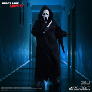 Ghost Face Actionfigur 1:12 Mezco, Scream, 17 cm