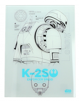 K-2SO Glas-Poster, Star Wars: Rogue One, 40 x 30 cm