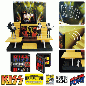 KISS Alive II Stage mit Actionfiguren 1:20, Deluxe Box Set, SDCC Exclusive