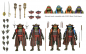 Preview: Samurai Turtles Actionfiguren 4er-Pack SDCC Exclusive, Turtles III, 18 cm
