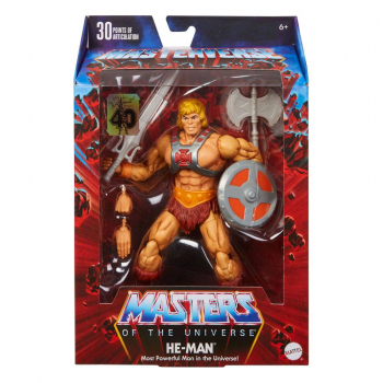 40th Anniversary He-Man Actionfigur Masterverse, Masters of the Universe, 18 cm