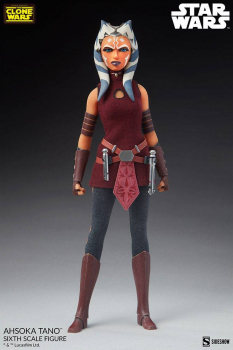 Ahsoka Tano Actionfigur 1:6 Sideshow, Star Wars: The Clone Wars, 27 cm