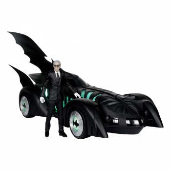 Batmobile & Alfred Pennyworth Action Figure DC Multiverse Gold Label, Batman Forever, 79 cm