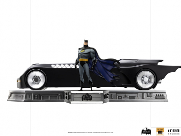 Batman & Batmobile Statue 1/10 Art Scale Deluxe, Batman: The Animated Series, 24 cm