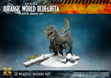 Velociraptor Blue & Beta Modellbausatz 1:8, Jurassic World: Ein neues Zeitalter, 40 cm