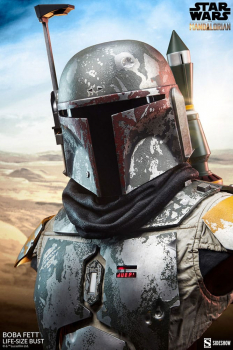 Boba Fett Life-Size Bust Sideshow, Star Wars: The Mandalorian, 81 cm