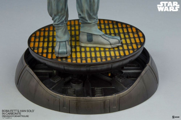 Boba Fett and Han Solo in Carbonite Statue 1/4 Premium Format, Star Wars: Episode V, 70 cm
