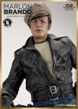 Marlon Brando with Bike Statue 1/6 Old & Rare, The Wild One, 34 cm