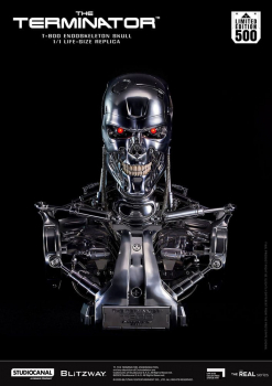 T-800 Endoskeleton Skull Life-Size Büste, Terminator, 50 cm