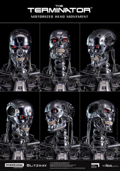 T-800 Endoskeleton Skull Life-Size Büste, Terminator, 50 cm