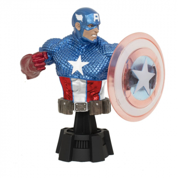 Captain America (Holo Shield) Bust 1/7 SDCC Exclusive, Marvel Comics, 15 cm
