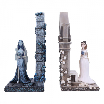 Emily and Victoria Bookends, Corpse Bride, 19 cm