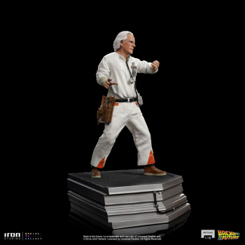 Doc Brown Statue 1:10 Art Scale, Zurück in die Zukunft, 22 cm