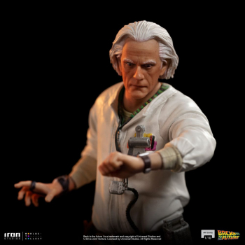 Doc Brown Statue 1:10 Art Scale, Zurück in die Zukunft, 22 cm