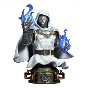 Doctor Doom (White Armor) Bust Previews Exclusive, Marvel Comics, 15 cm