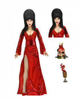 Elvira (Red, Fright, and Boo Ver.) Retro-Actionfigur, Elvira - Herrscherin der Dunkelheit, 20 cm