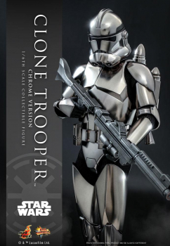 Clone Trooper (Chrome Ver.) Action Figure 1/6 Movie Masterpiece Series Exclusive, Star Wars, 30 cm