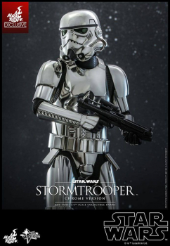 Stormtrooper (Chrome Version) Actionfigur 1:6 Movie Masterpiece Series Exclusive, Star Wars, 30 cm