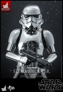 Stormtrooper (Chrome Version) Actionfigur 1:6 Movie Masterpiece Series Exclusive, Star Wars, 30 cm