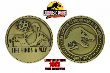 Jurassic Park Sammelmünze 30th Anniversary Limited Edition
