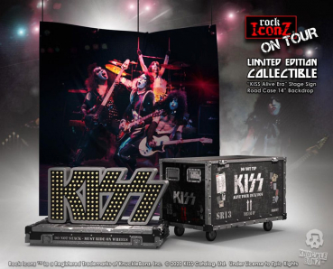 KISS Alive! Tour Road Case & Bühnenhintergrund Rock Iconz On Tour