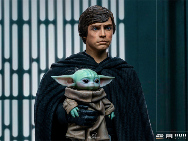 Luke Skywalker, R2-D2 and Grogu Statue 1:4 Legacy Replica, Star Wars: The Mandalorian, 54 cm