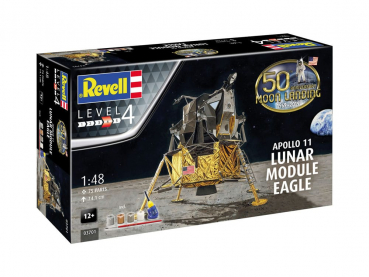 Apollo 11 Lunar Module Eagle Modellbausatz 1:48, NASA, 14 cm