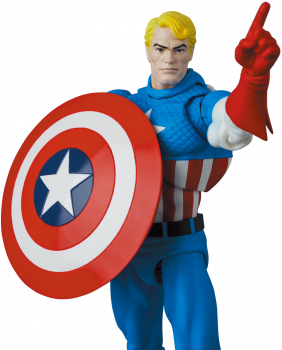 Captain America (Comic Ver.) Actionfigur MAFEX, 16 cm