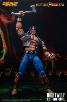 Nightwolf Actionfigur 1:12, Mortal Kombat, 18 cm