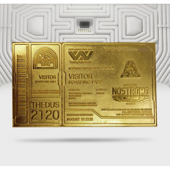 Nostromo Boarding Ticket (gold-plated) Limited Edition, Alien