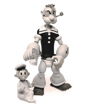 Classics Popeye (Black & White) Action Figure 1/12 Exclusive, 15 cm