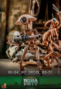 R5-D4, Pit Droid & BD-72 Action Figures 1/6 Television Masterpiece Series, Star Wars: The Mandalorian