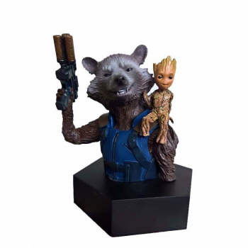 Rocket & Groot Bust