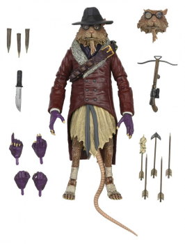 Ultimate Splinter as Van Helsing Action Figure, Universal Monsters x Teenage Mutant Ninja Turtles, 18 cm