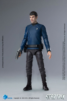 Spock Actionfigur 1:18 Exquisite Mini, Star Trek (2009), 10 cm