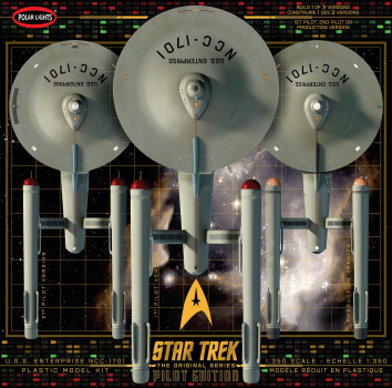 U.S.S. Enterprise (Pilot Edition) Modellbausatz 1:350, Star Trek TOS, 81 cm