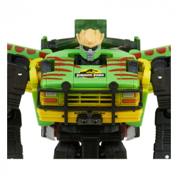 Tyrannocon Rex & Autobot JP93 Actionfiguren-Doppelpack Transformers x Jurassic Park Mash-Up, 18 cm