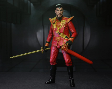 Ultimate Ming the Merciless (Red Military Outfit) Action Figure, Flash Gordon (1980), 18 cm