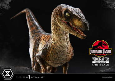 Velociraptor (Open Mouth) Statue 1:10 Prime Collectibles, Jurassic Park, 19 cm