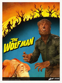 The Wolf Man Statue 1/10 Art Scale, Universal Monsters, 21 cm