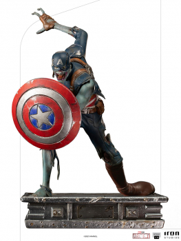 Zombie Captain America Statue 1/10 Art Scale, What If...?, 22 cm