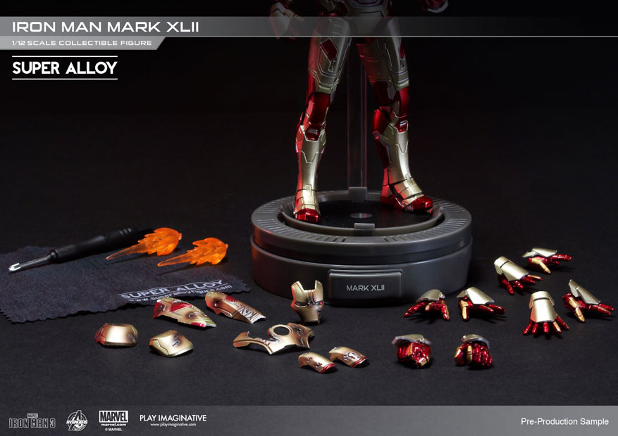 Iron Man 3 - Figurine métal Super Alloy 1/12 Mark XLII 15 cm - Figurine -Discount