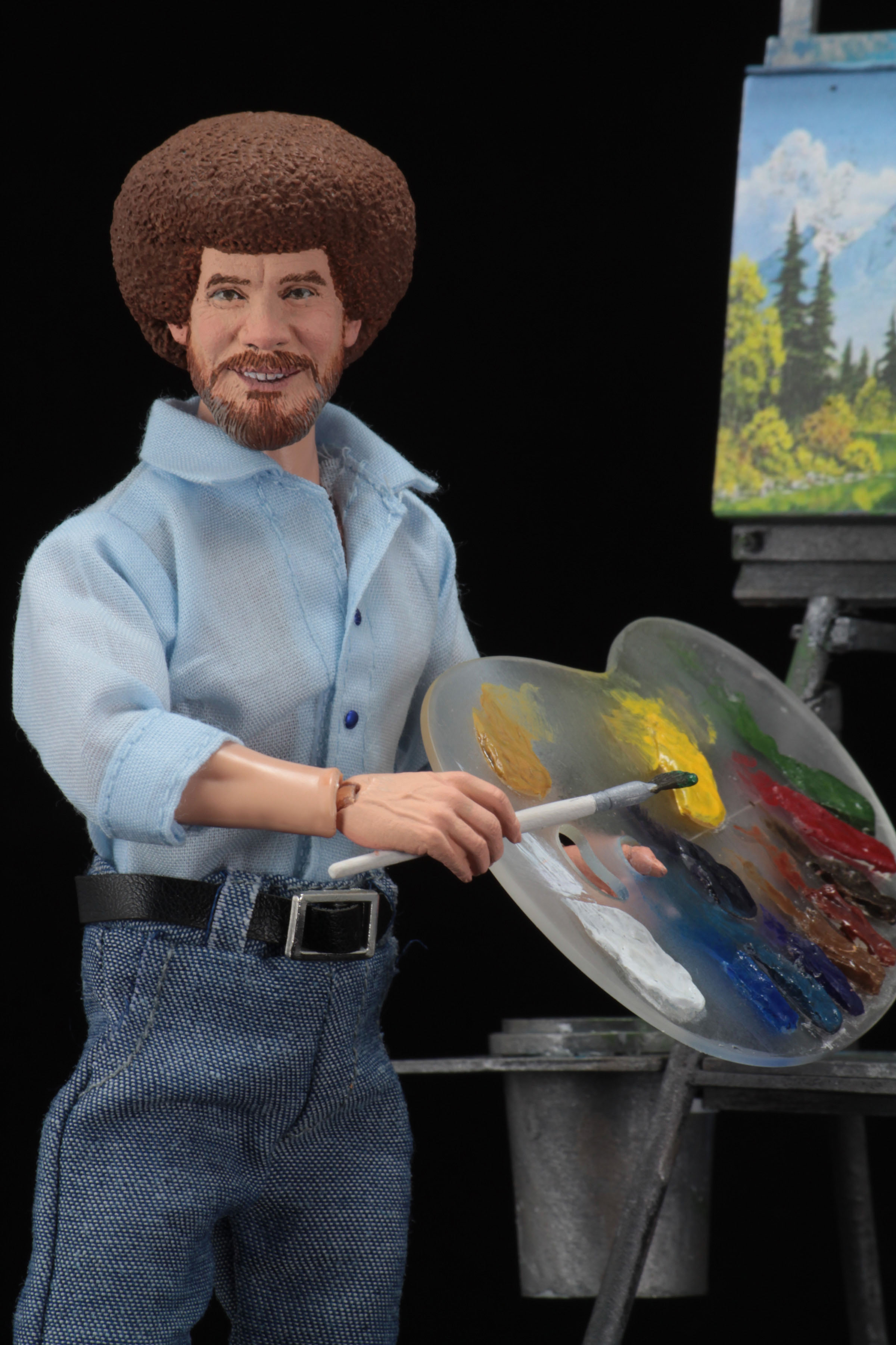 Bob Ross Retro Actionfigur The Joy Of Painting 20 Cm Sci Fi Corner