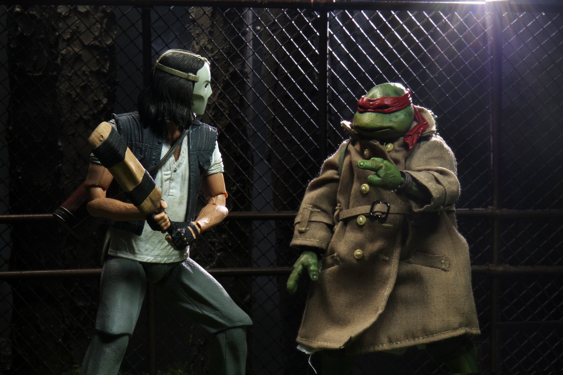 NECA CASEY JONES & Raphael Teenage Mutant Ninja Turtles Movie figures-EN STOCK 