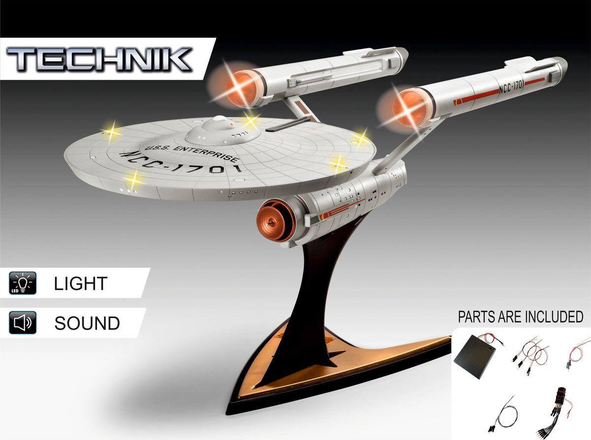 star trek enterprise model kit with lights