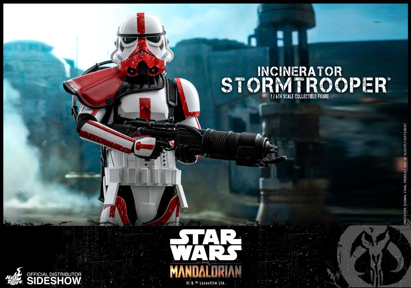 Hot Toys Star Wars Mandalorian Incinerator Stormtrooper 1:6 Scale Figure NEW 